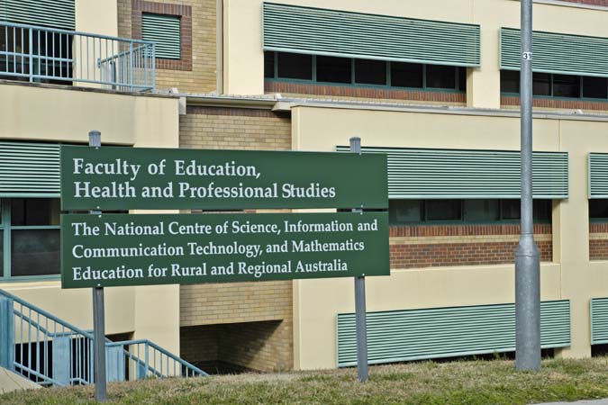 Long department name on sign