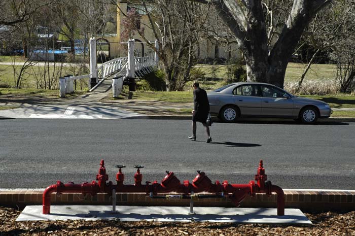 Water hydrant / bridge across creek