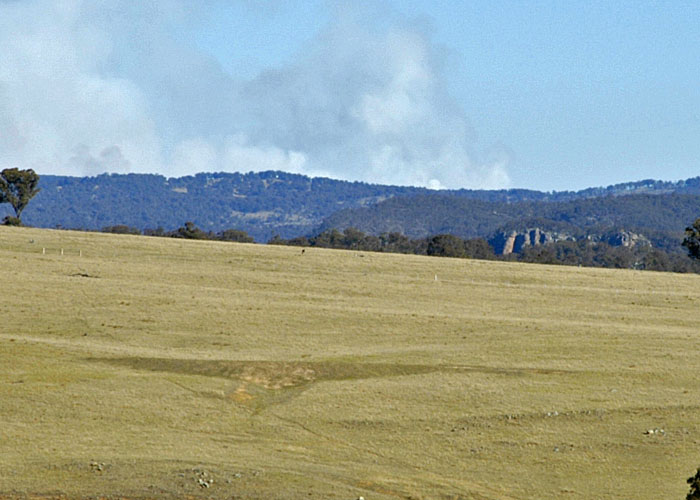 Bushfire not too far away