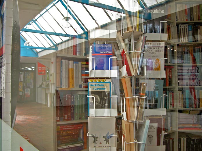 Secondhand-book shop window