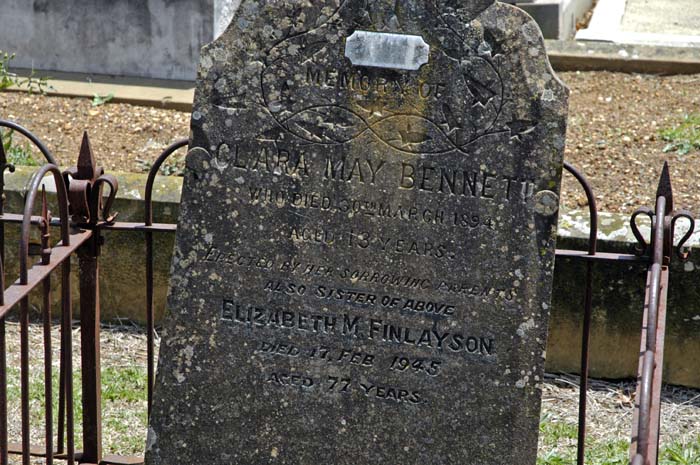 Two sisters, one died in 1894, the other in 1945