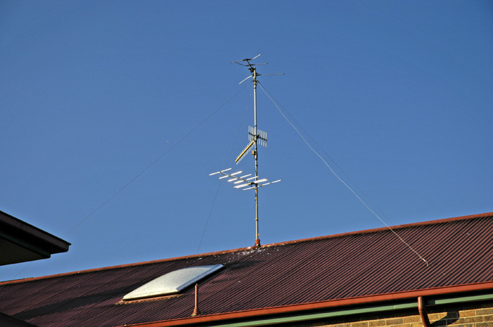 Antennas on roof