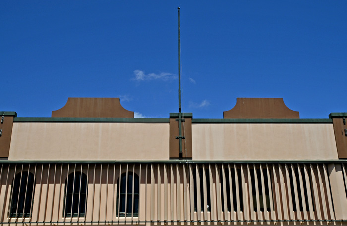 Facade and flagpole 3
