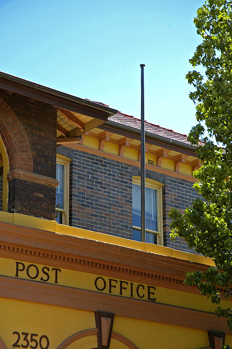 Facade and flagpole 5