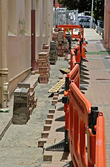Pavers in laneway