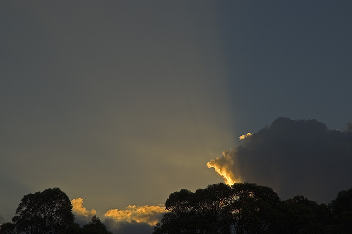 Last rays of the sun