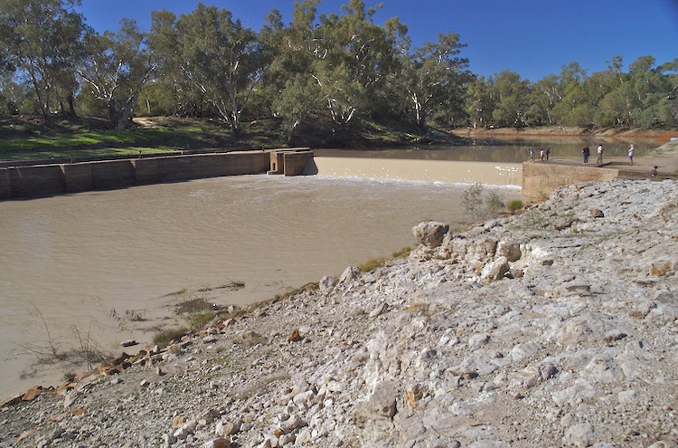Weir on Darling River at Bourke